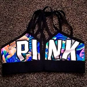 Pink victorias secret sports bra